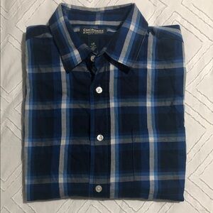 Cherokee Navy and White Checkered Shirt